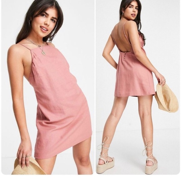 Abercrombie & Fitch Dresses & Skirts - NWT abercrombie & fitch open back 90s mini dress rust SMALL PETITE